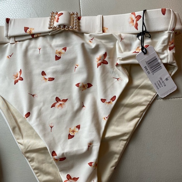 WeWoreWhat Swim Lily Top Flowers and Emily Bottom - Picture 6 of 11